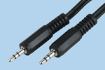 Audio Lead 3.5mm plug to 3.5mm plug 2.5m 