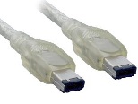 Firewire (IEEE-1394) Cable 1.8m 6pin to 6pin 