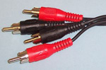 Audio Lead 2 x Phono Plug (RCA)  to 2 x Phono Plug (RCA) 2 metre 